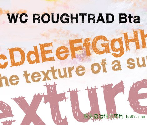 WC ROUGHTRAD free font