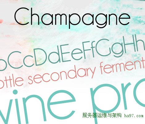 Champagne & Limousines free font