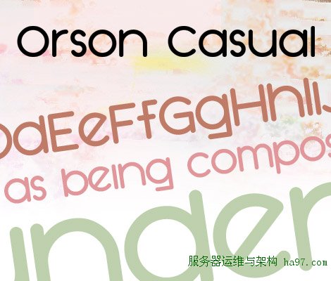 SF Orson Casual Heavy free font