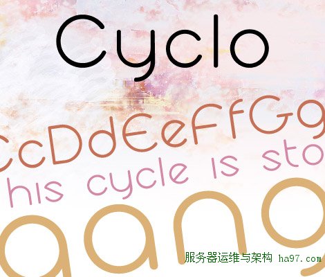 Cyclo free font