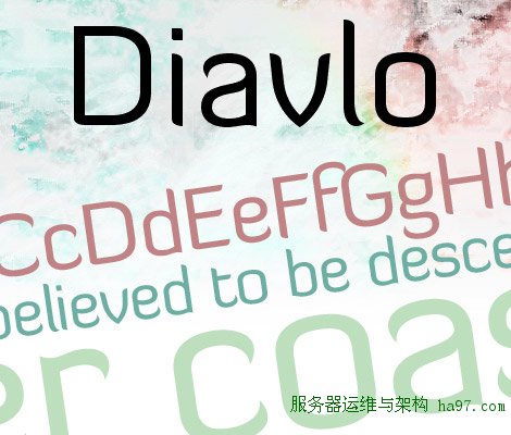 Diavlo Book free font