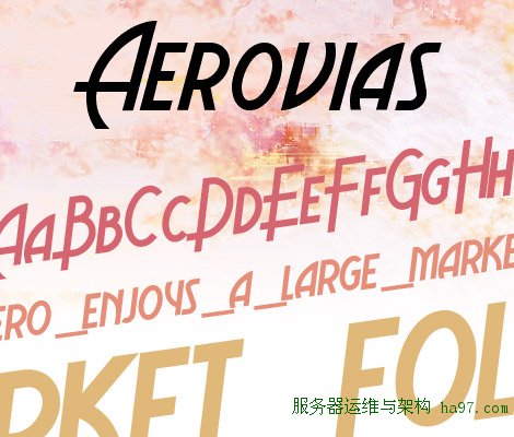 Aerovias Brasil NF free font