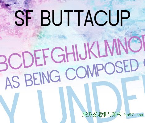 SF Buttacup Lettering free font