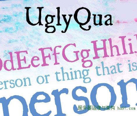 UglyQua free font