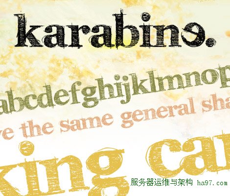 karabinE free font