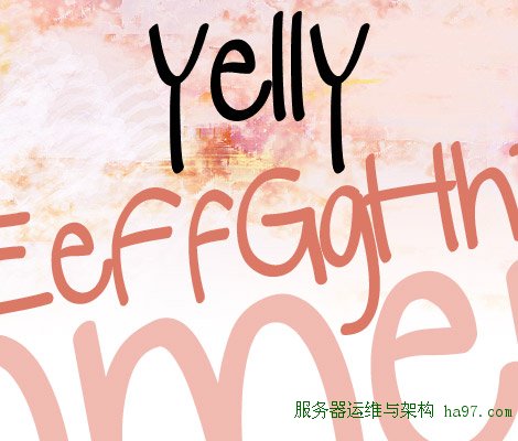 Yelly free font