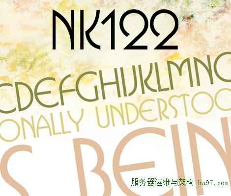 NK122 free font