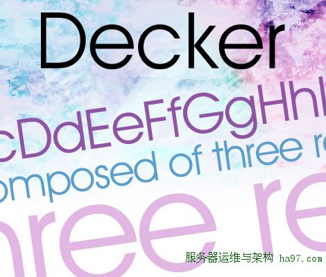 Decker free font