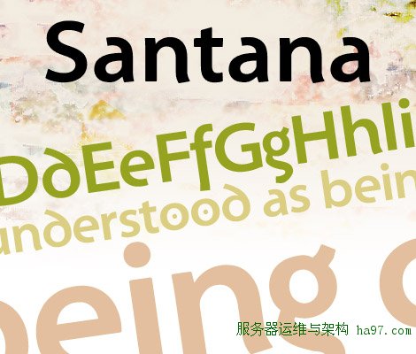 Santana Bold free font