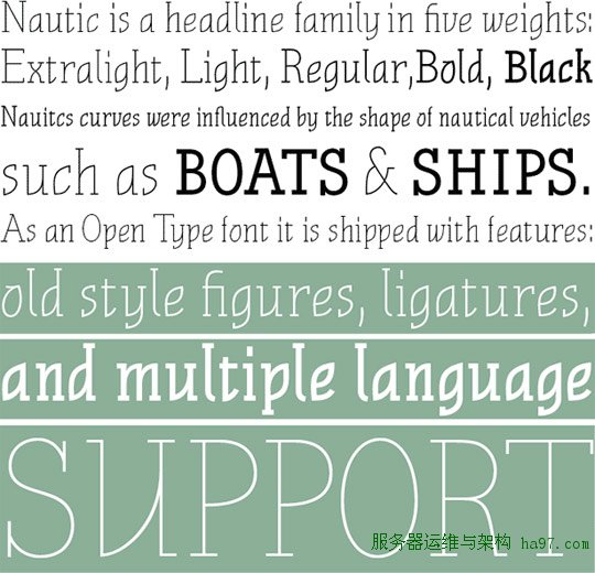 sleek fonts