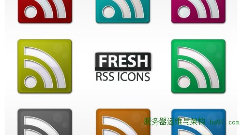 free fresh slick rss icon set