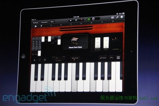 GarageBand可将iPad转化为各种乐器