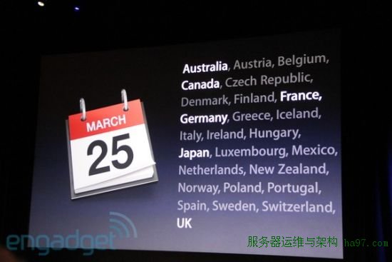 iPad 2将于3月25日在25个国家上市